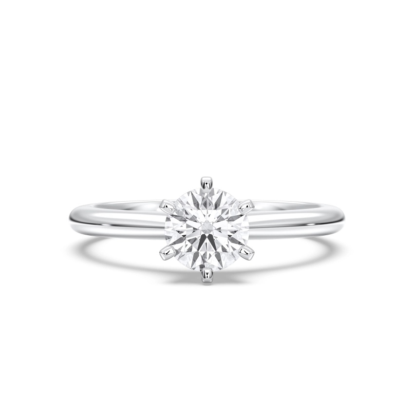 Rose Classic 6 Prong Diamond Ring