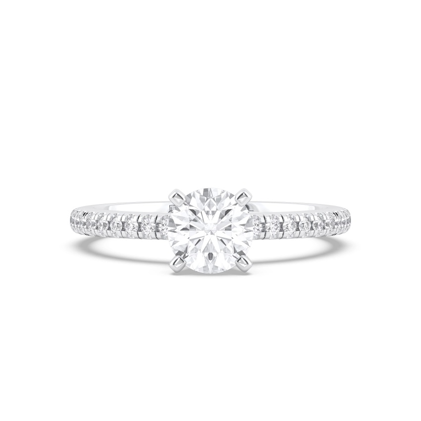 Rose Half Eternity Diamond Ring