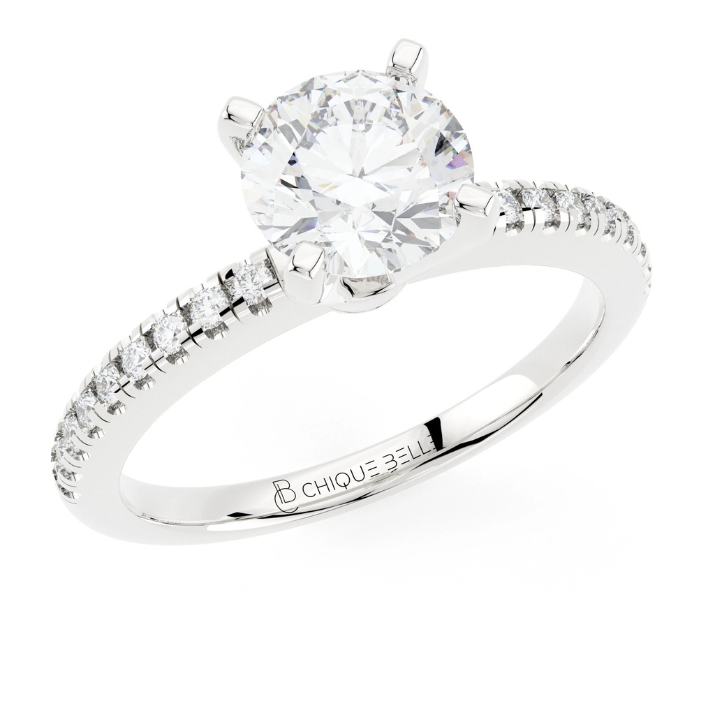 Rose Half Eternity Diamond Ring