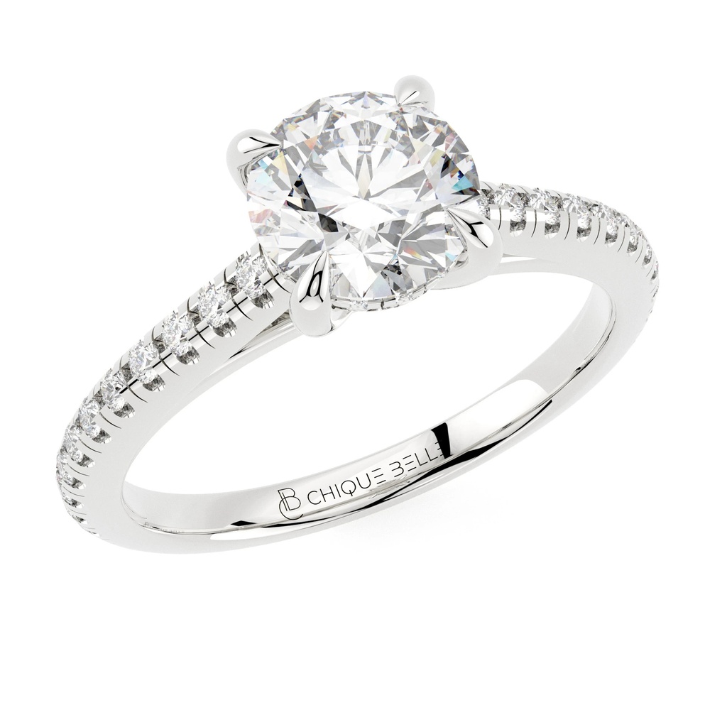 Aavi Hidden Halo Diamond Ring