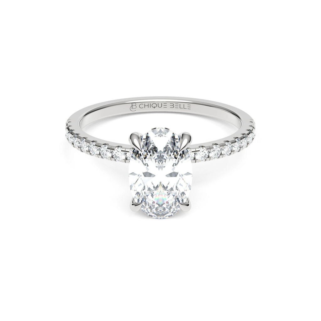 Aster Hidden Halo Diamond Ring