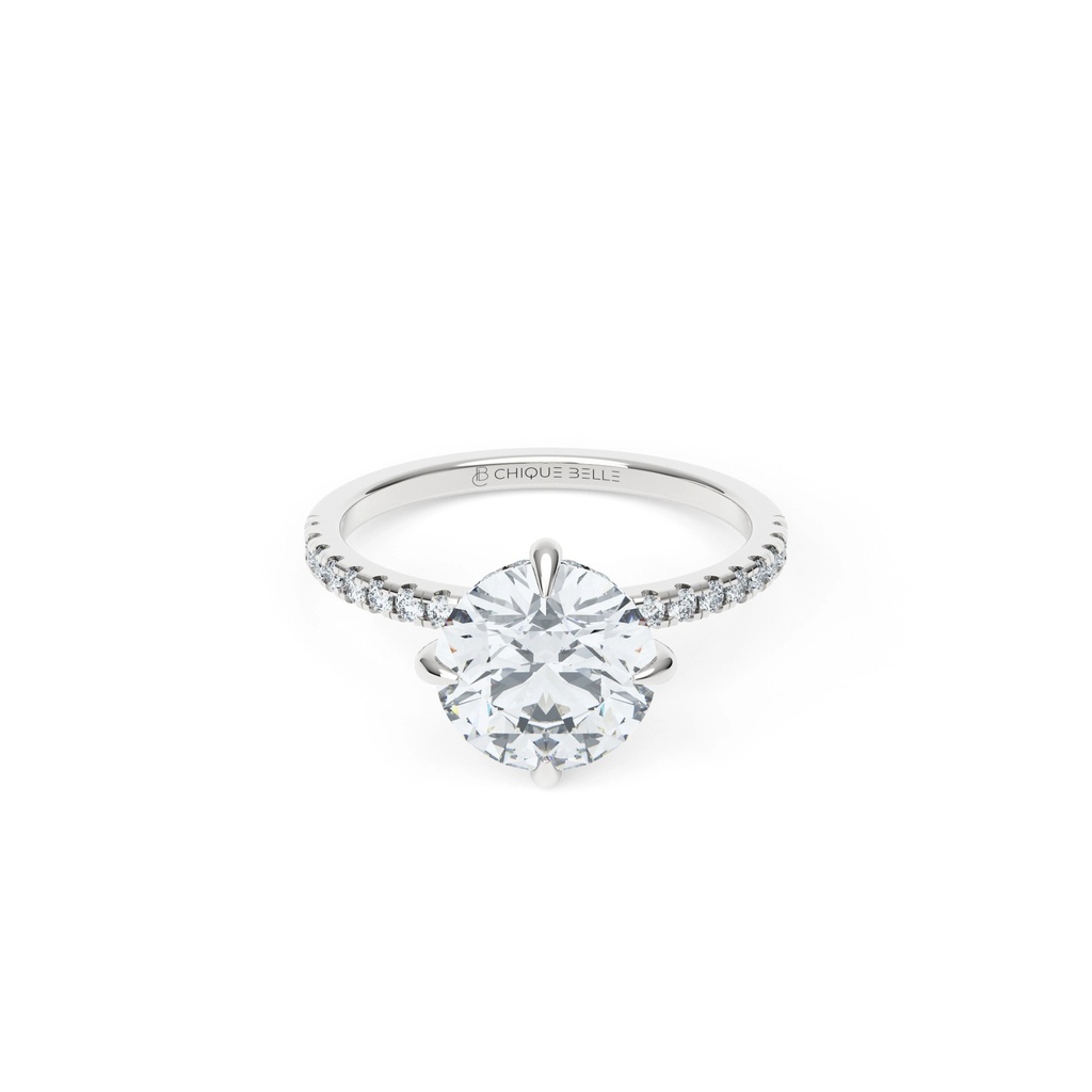 Rose Hidden Halo Diamond Ring