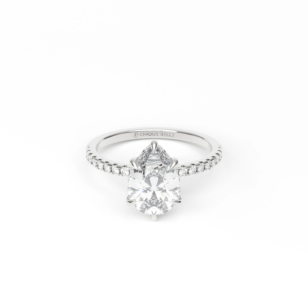 Pairfum Hidden Halo Diamond Ring