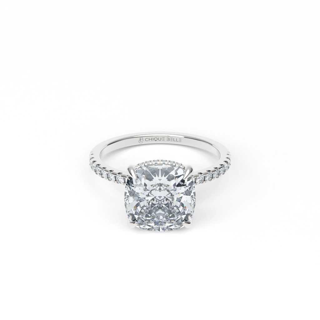 Daisy Hidden Halo Diamond Ring