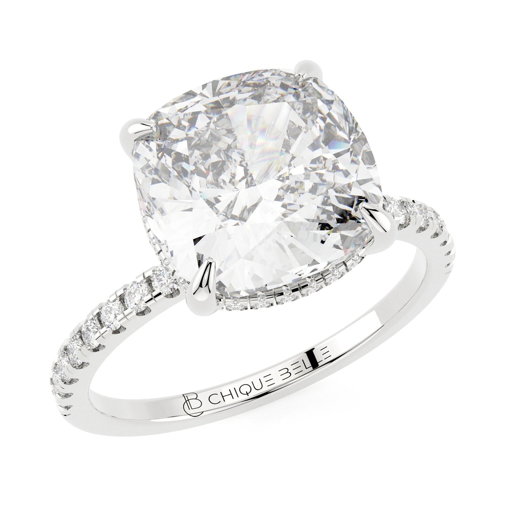 Daisy Hidden Halo Diamond Ring