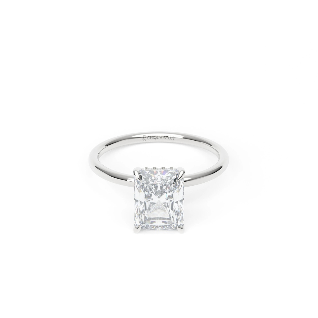 Iris Hidden Halo Diamond Ring