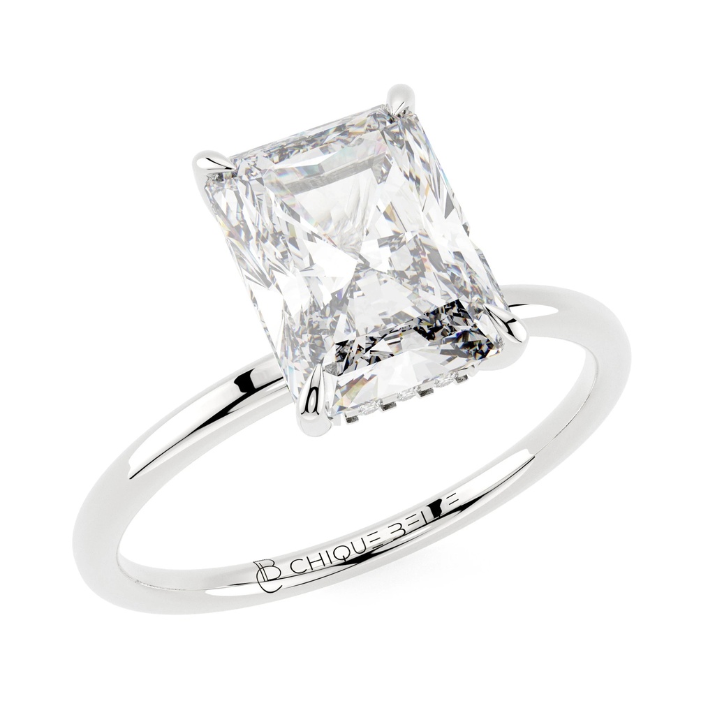 Iris Hidden Halo Diamond Ring