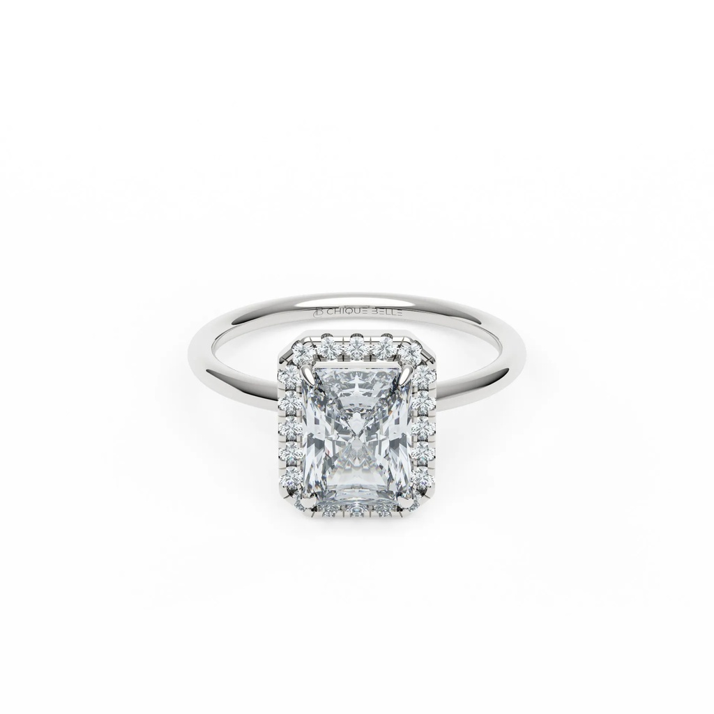 Iris Halo Diamond Ring