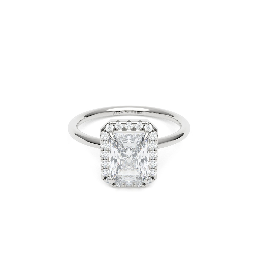 Iris Halo Diamond Ring