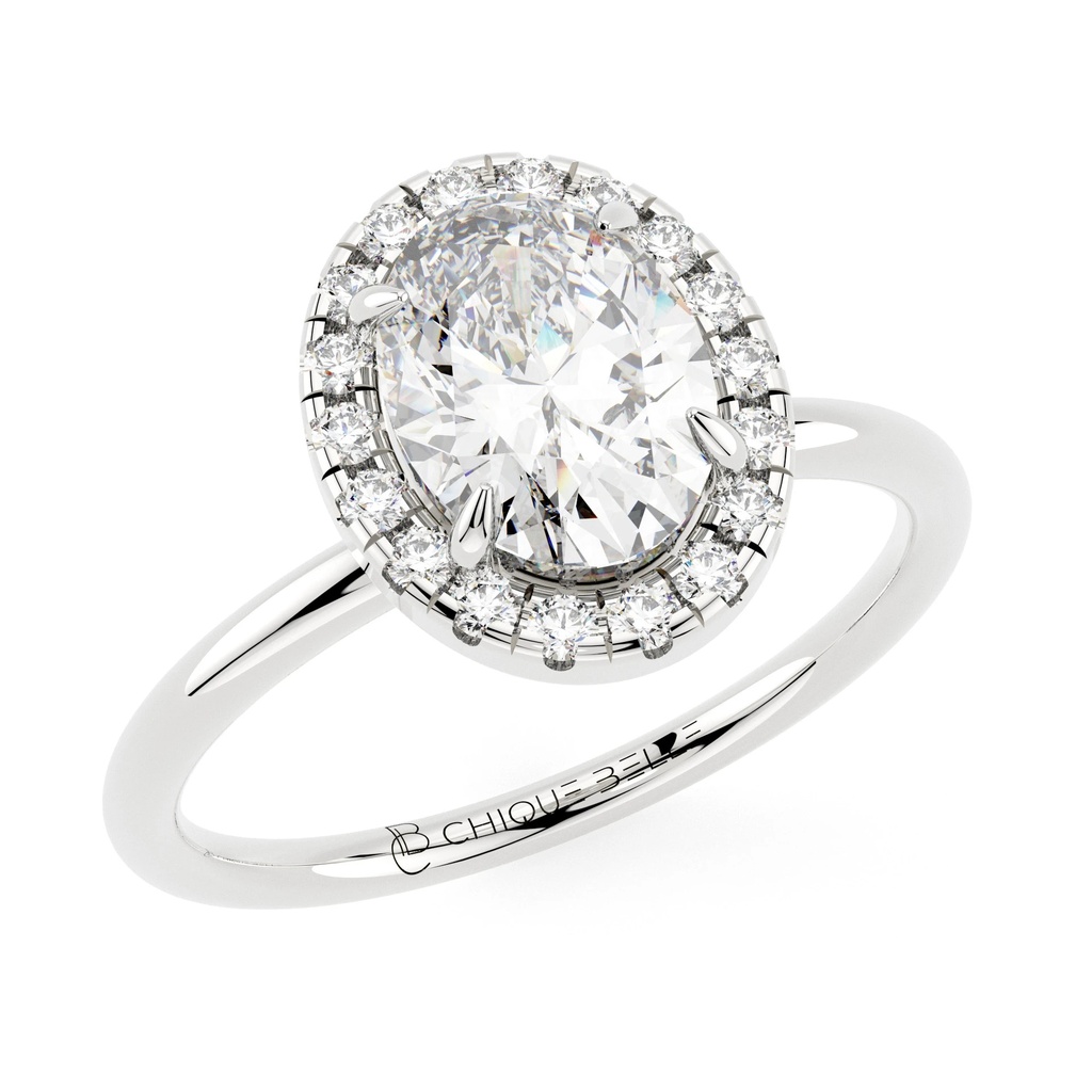 Aster Halo Diamond Ring