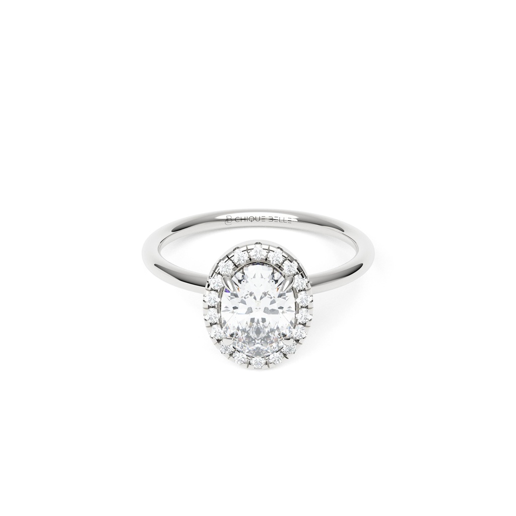 Aster Halo Diamond Ring