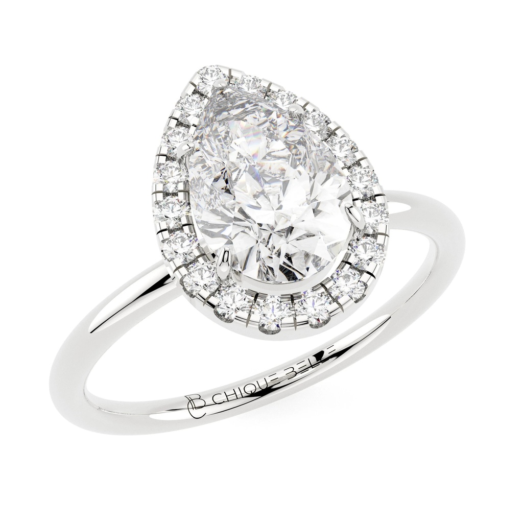 Pairfum Halo Diamond Ring