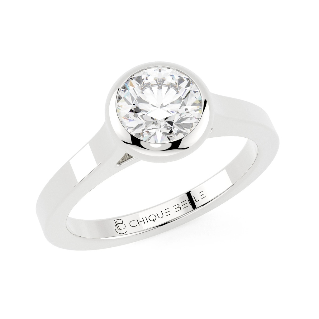 Rose Bazel Set Diamond Ring