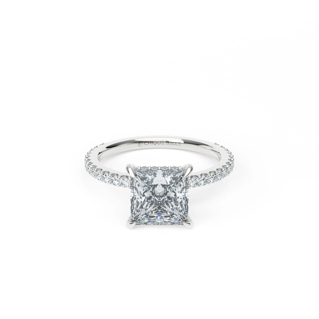 Angrec Hidden Halo 3/4 Coverage Diamond Ring