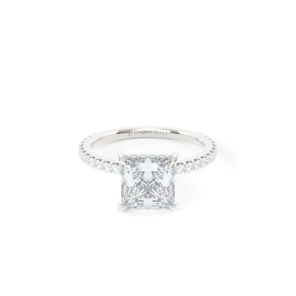 Angrec Hidden Halo 3/4 Coverage Diamond Ring