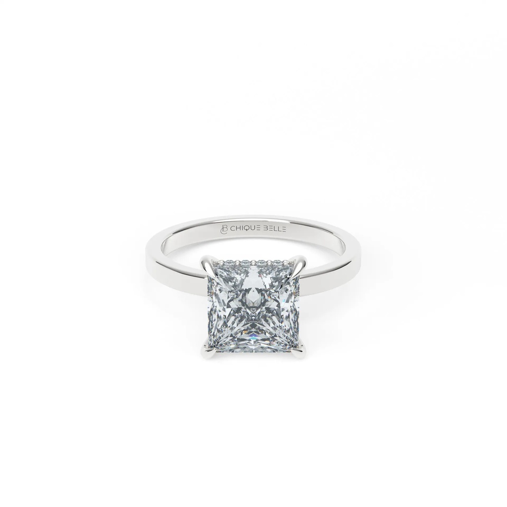 Angrec Hidden Halo Diamond Ring