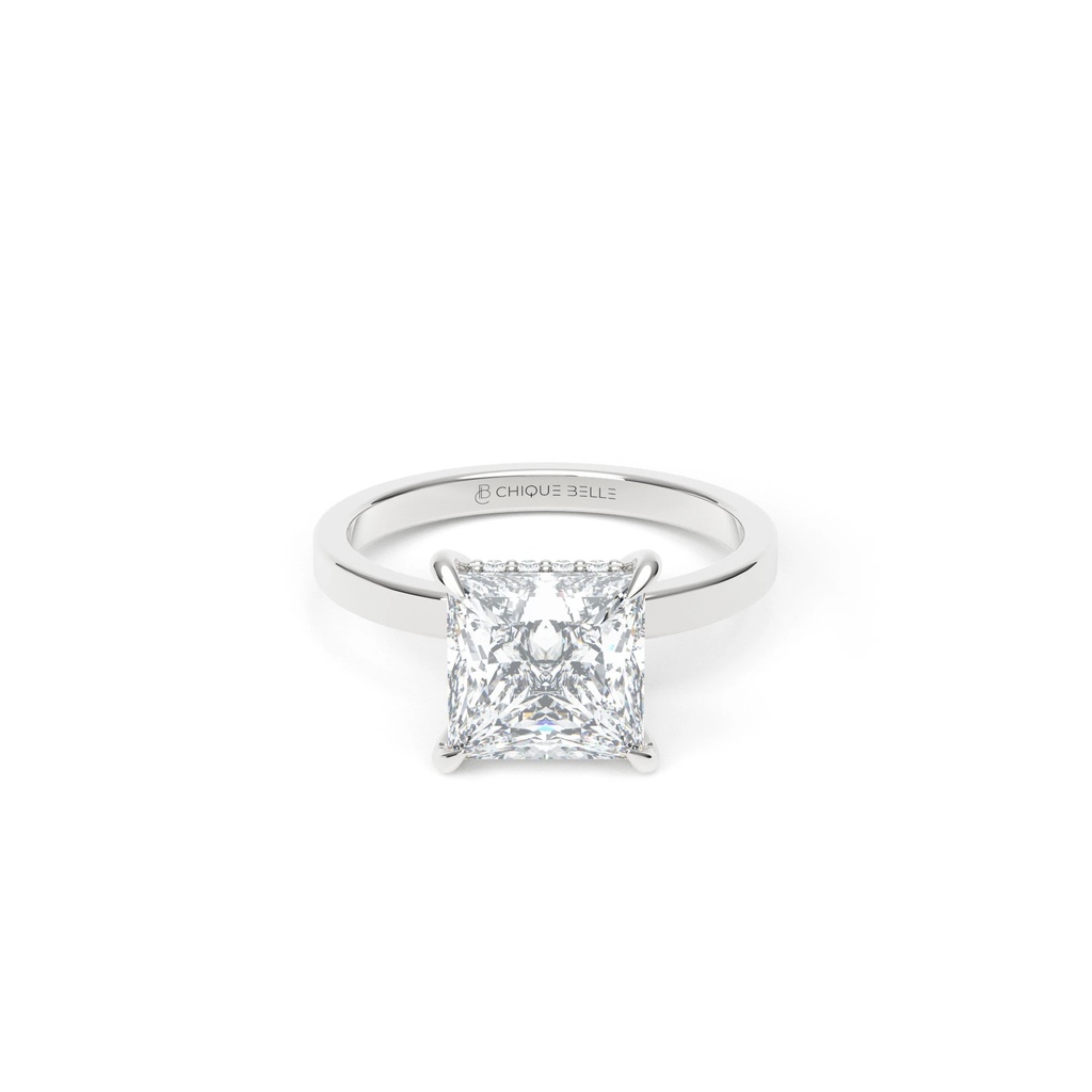 Angrec Hidden Halo Diamond Ring
