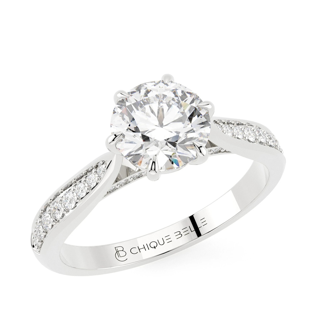 Rose Dawn Half Coverage Diamond Ring