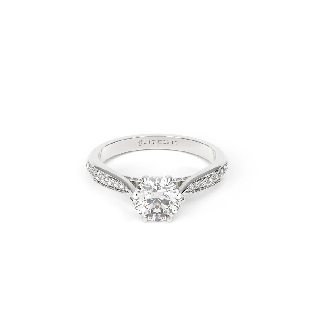 Rose Dawn Half Coverage Diamond Ring