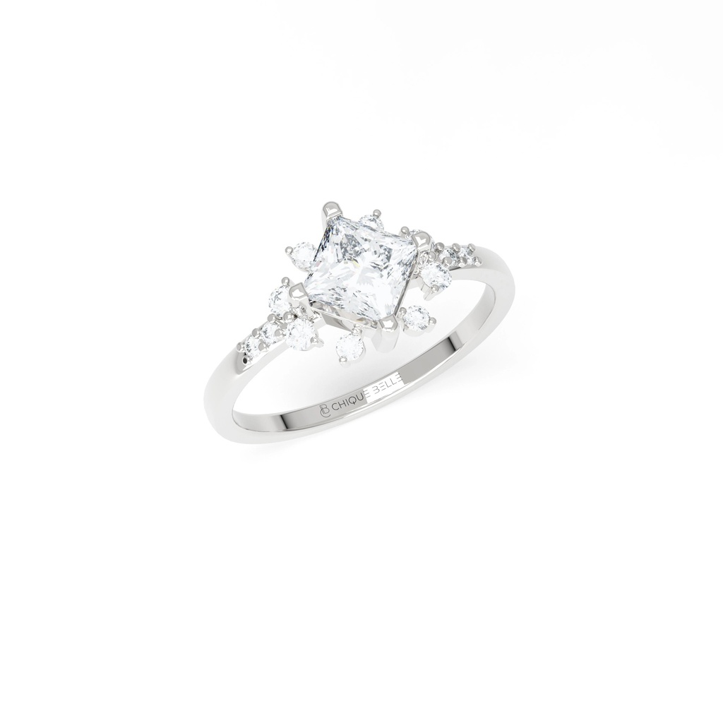 Angrec 4 Prong Diamond Ring