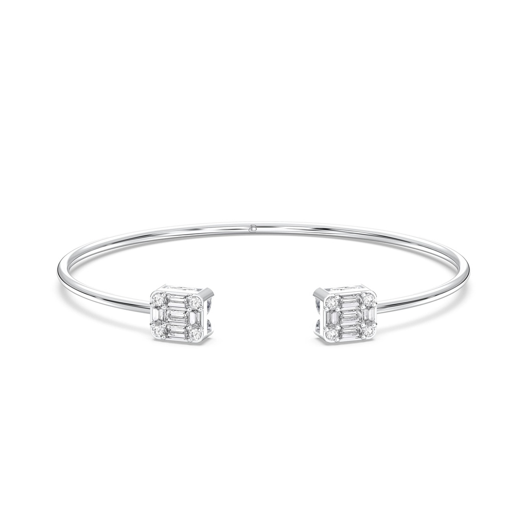 Minimalist Diamond Bangle