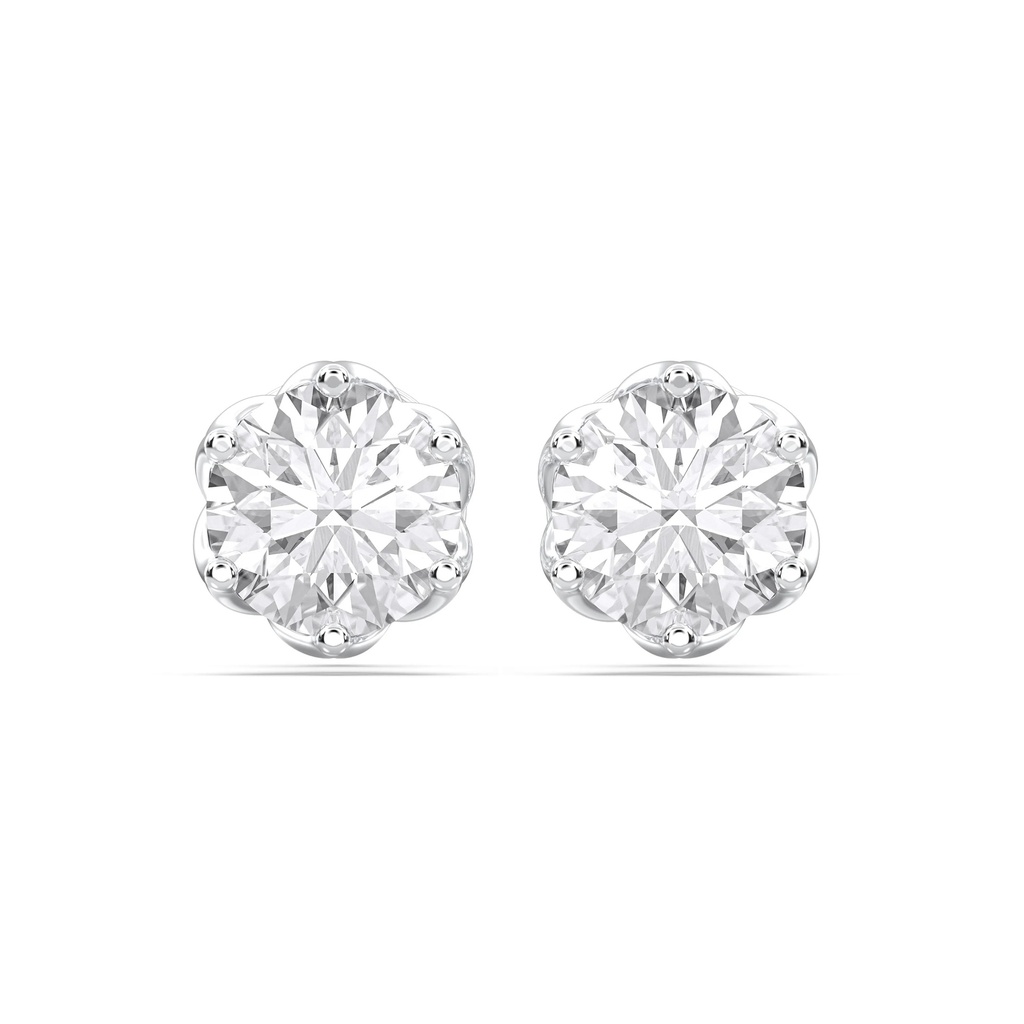 Solitire Crown Stud