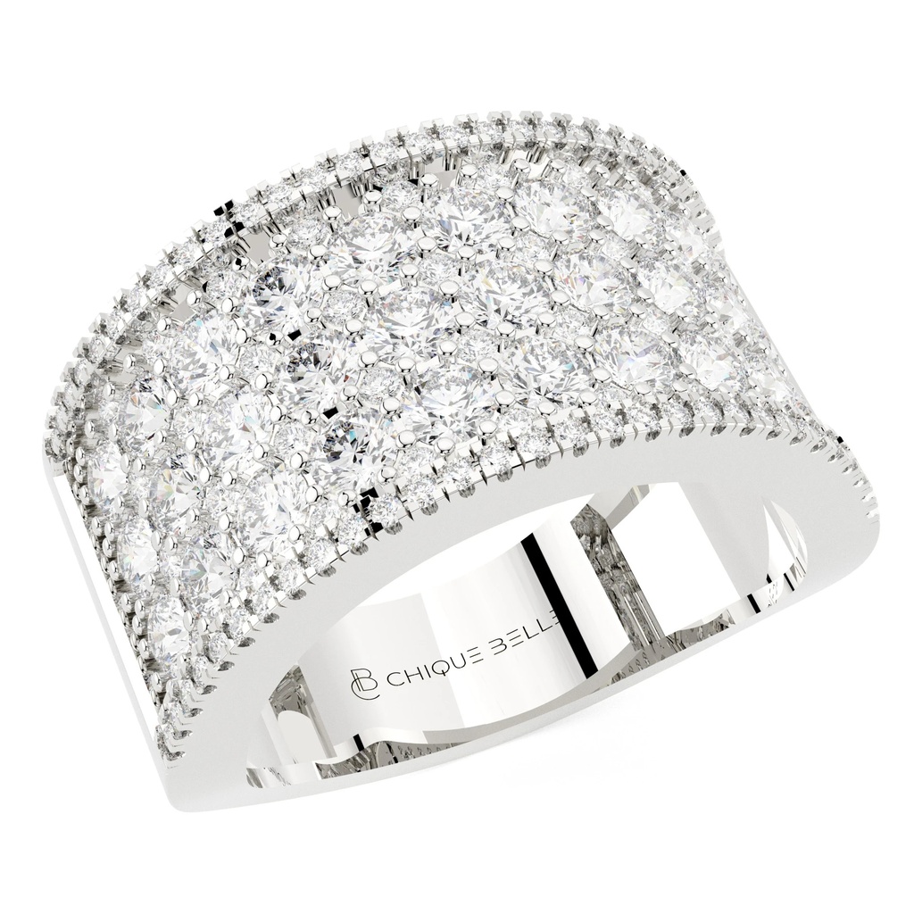 Lumière Arc Wedding Band