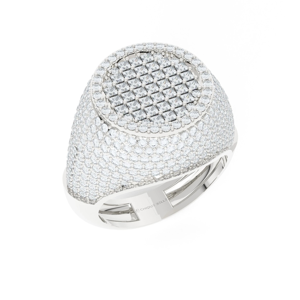 7.8mm Cluster Studded Diamond Rings