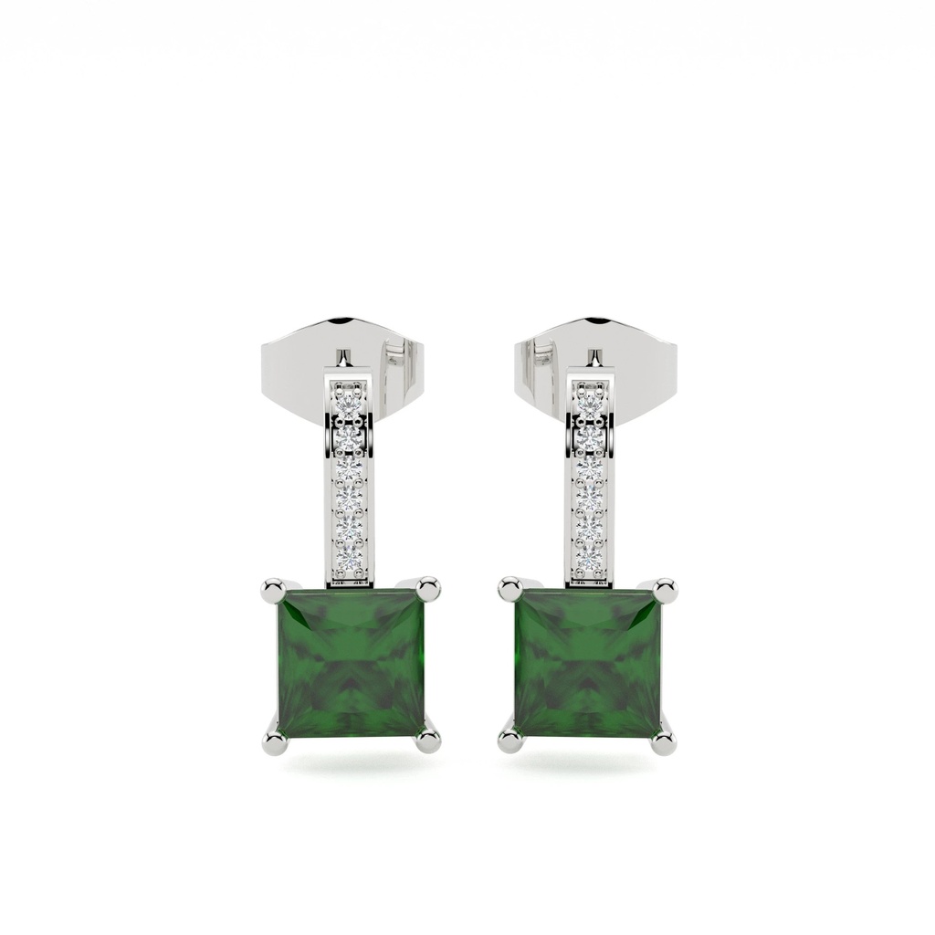 Emerald Ear Hugging Earring