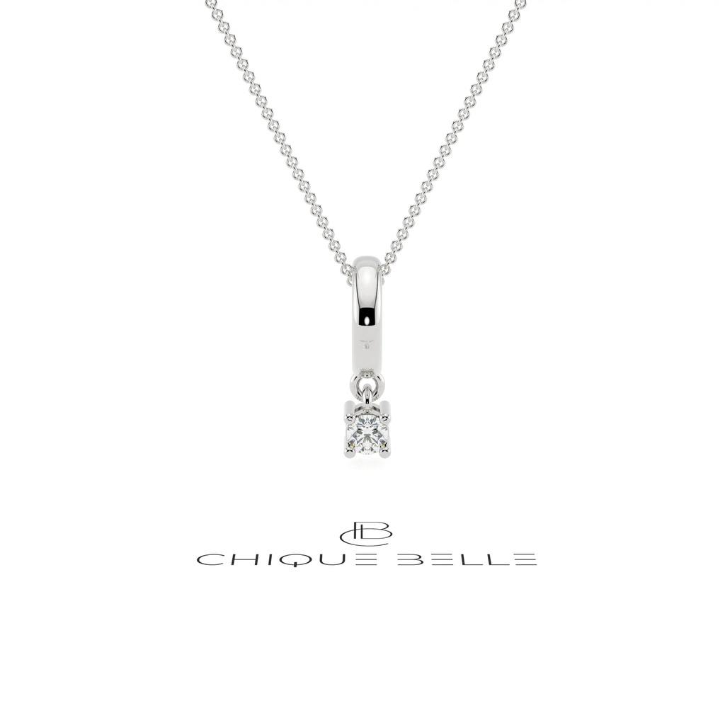 Round Drop Diamond Charm