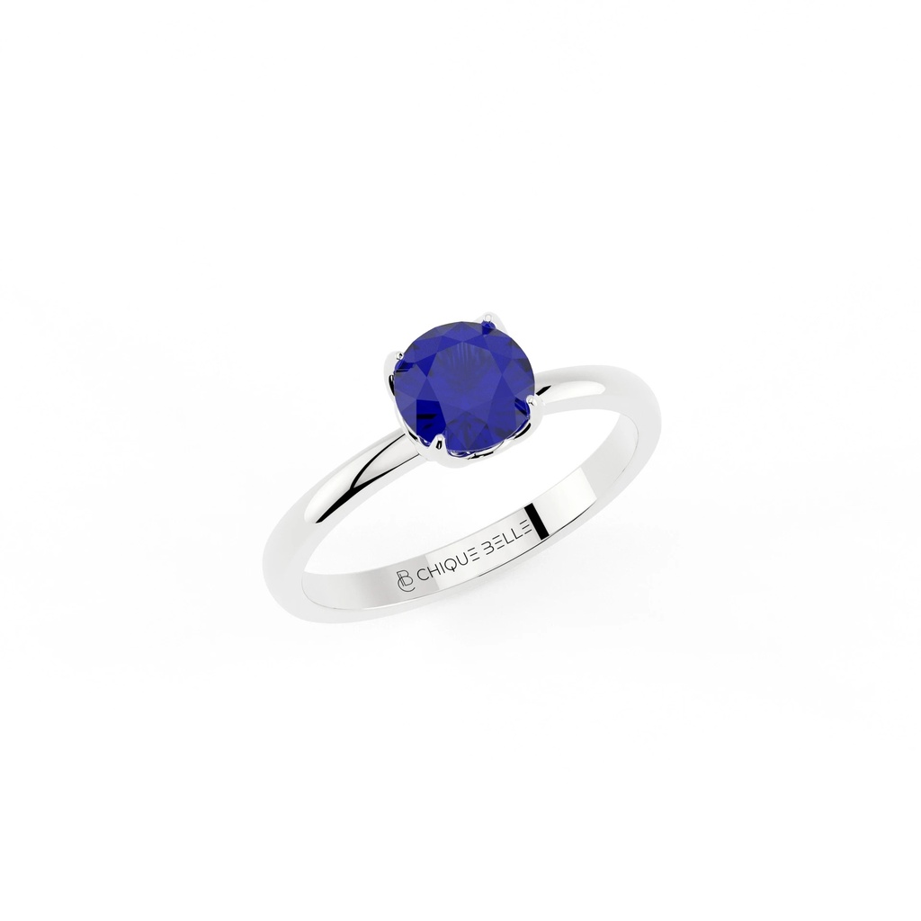 Classic Round Sapphire Ring