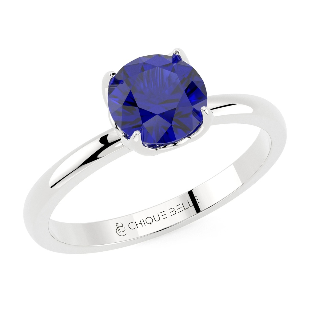 Classic Round Sapphire Ring
