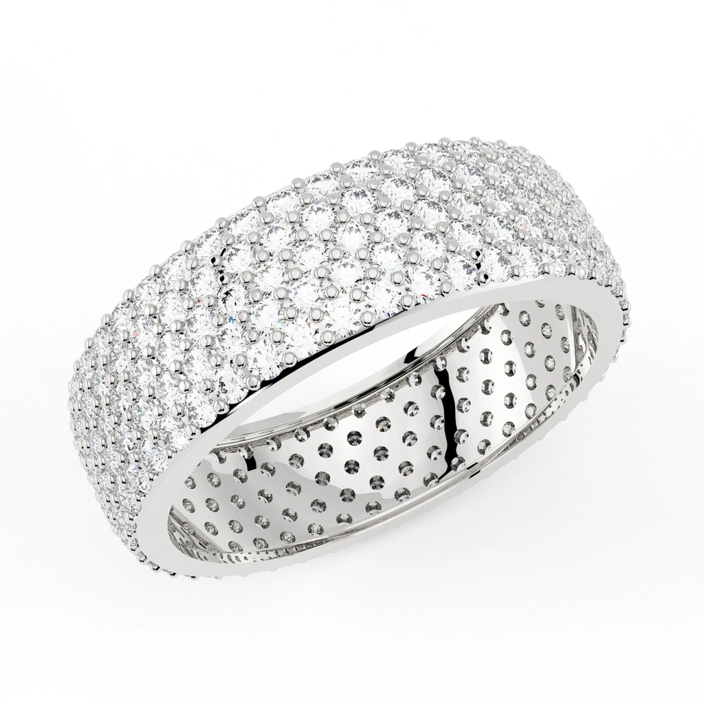 Rose Cluster Eternity Ring