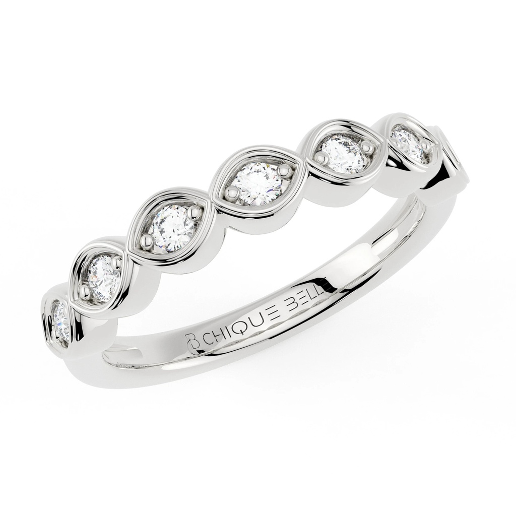 Rose Bazel Wedding Ring
