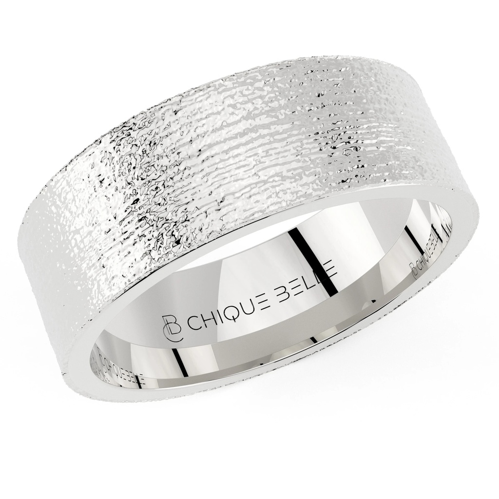 Glacier Matte Men's Wedding Ring