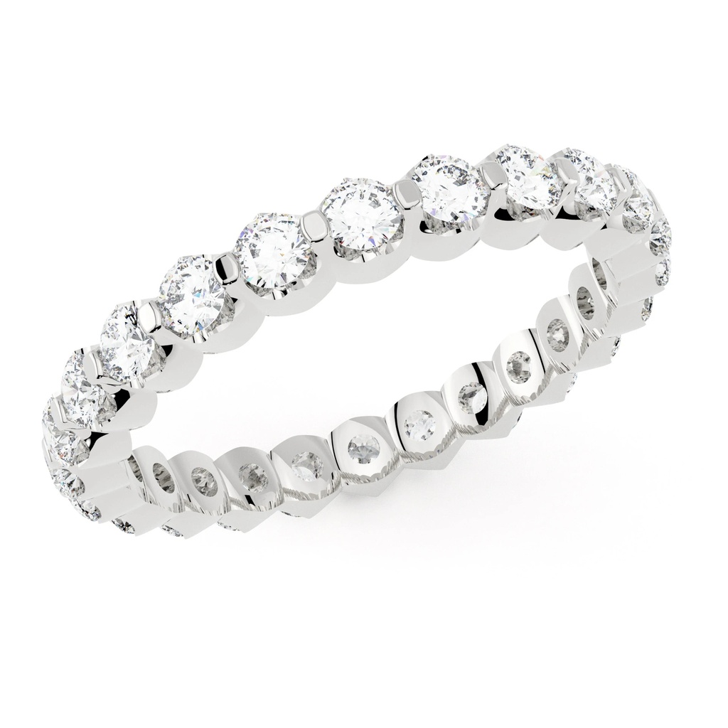 Radiant Harmony Full Diamond Eternity Ring