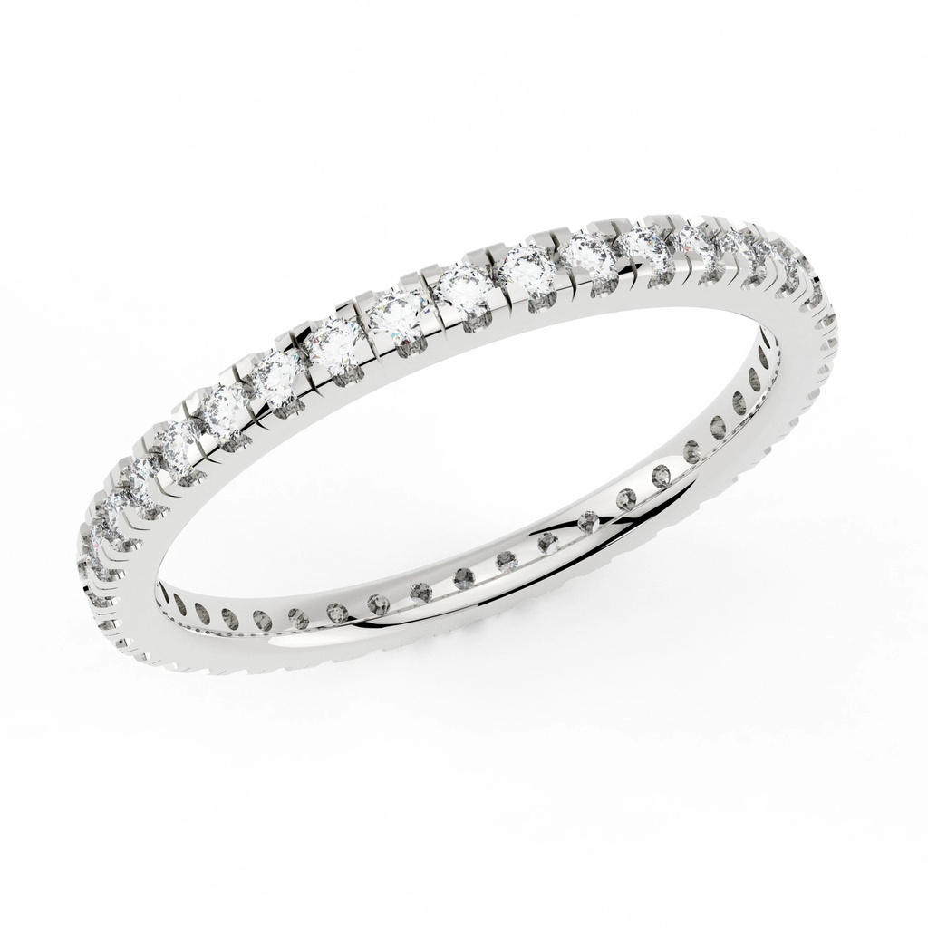 Radiant Scallop Diamond Eternity Ring