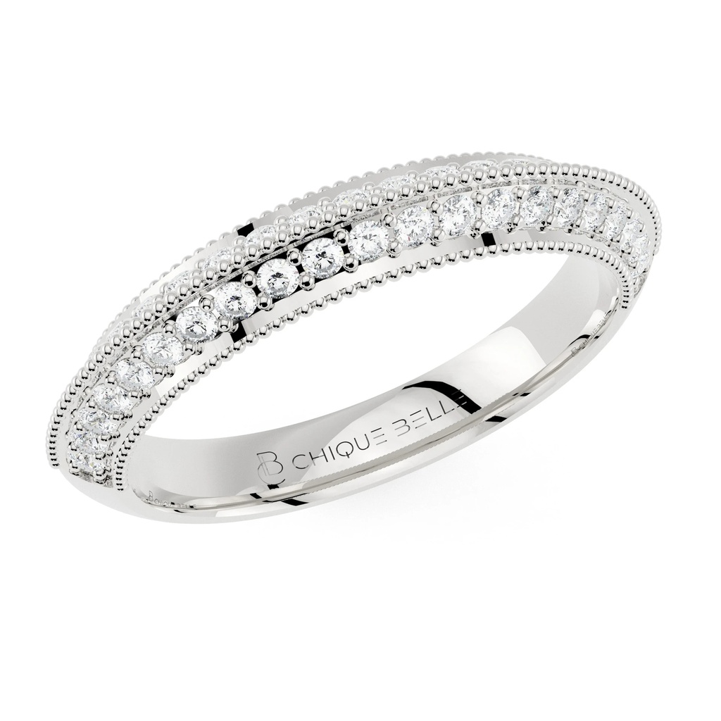 Milgrain Royale Diamond Band