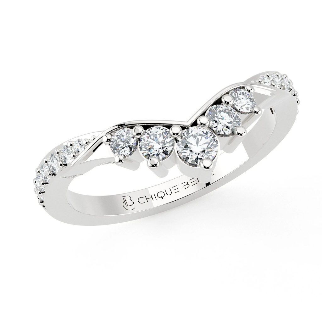 Maison Curve Diamond Ring