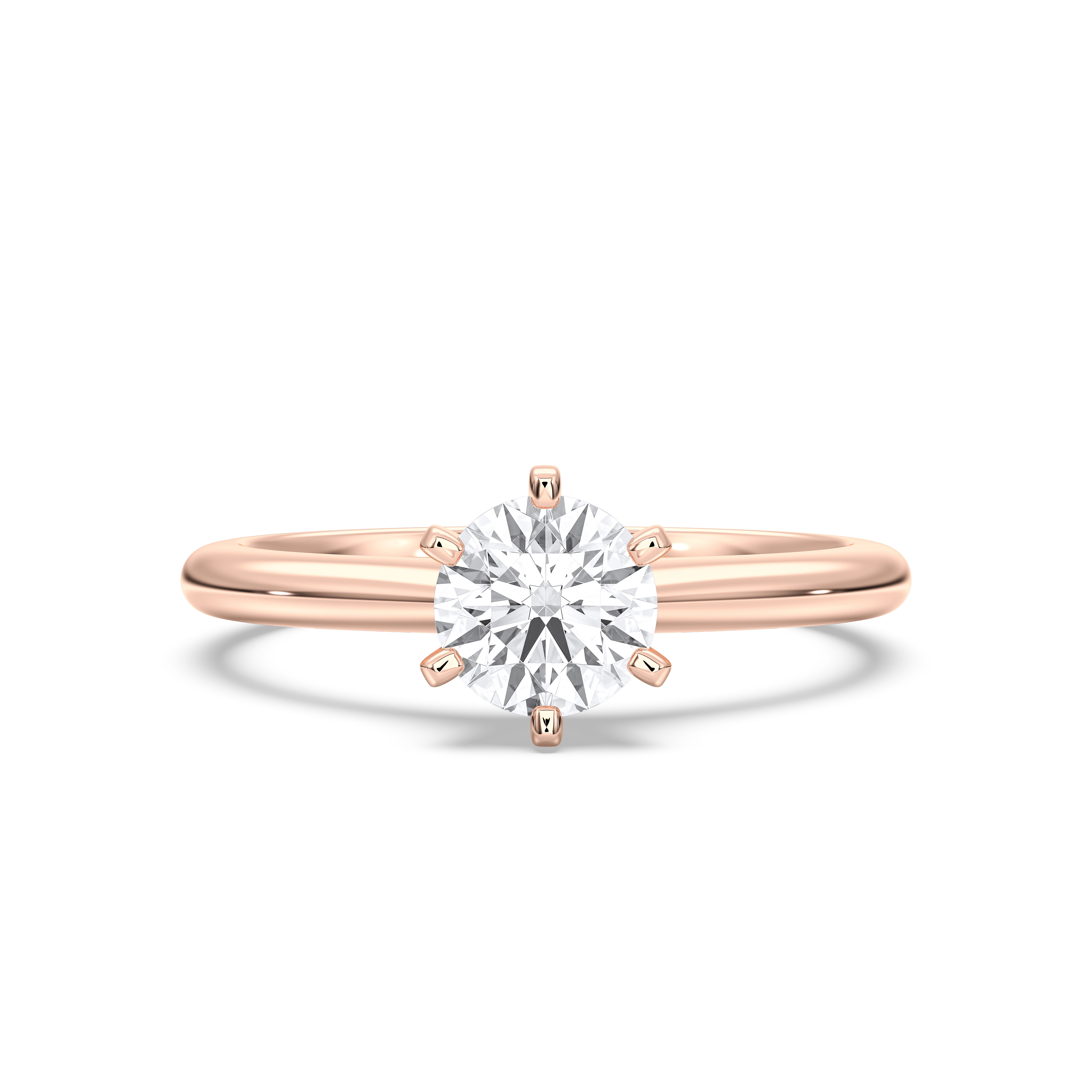 Rose Classic 6 Prong Diamond Ring