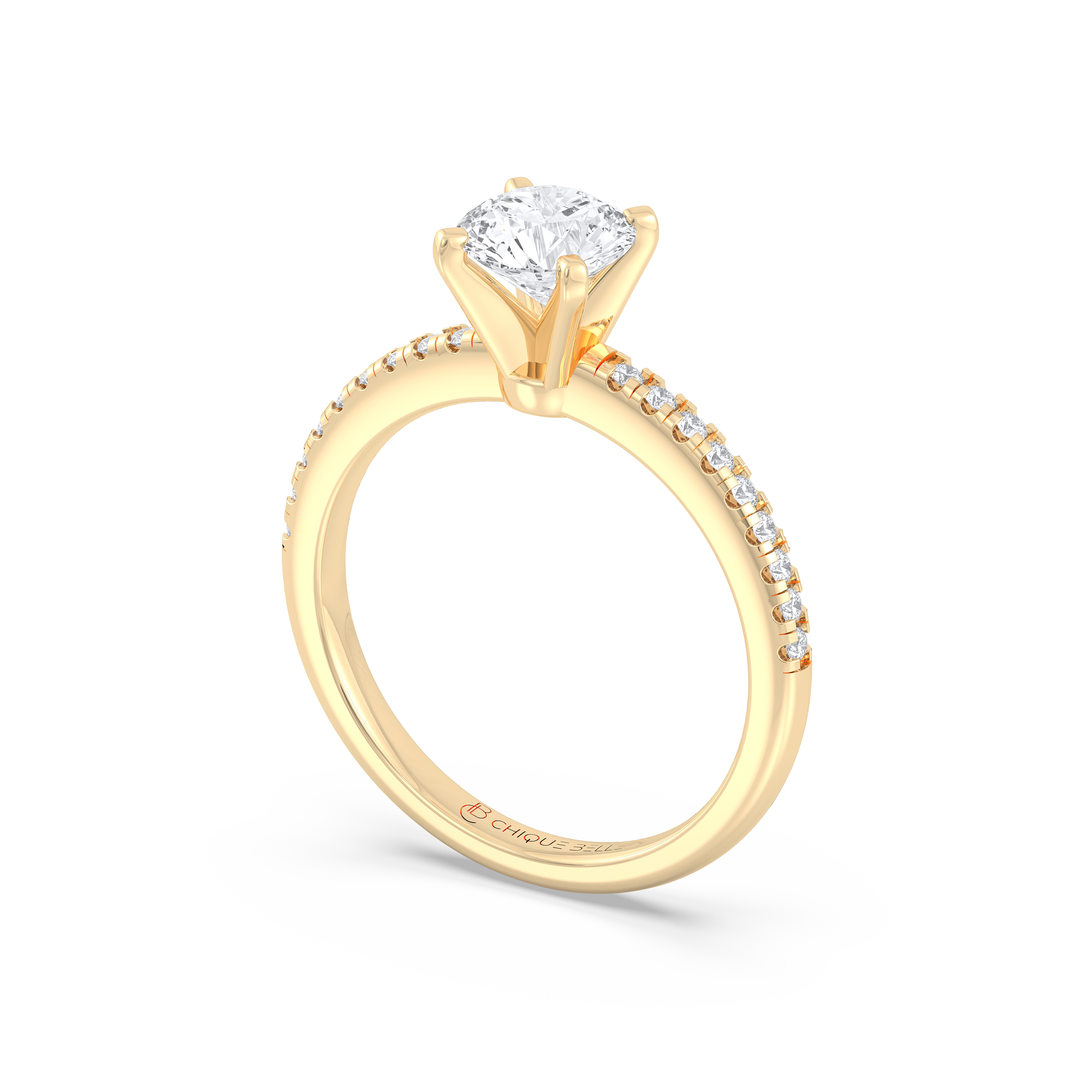 Rose Half Eternity Diamond Ring