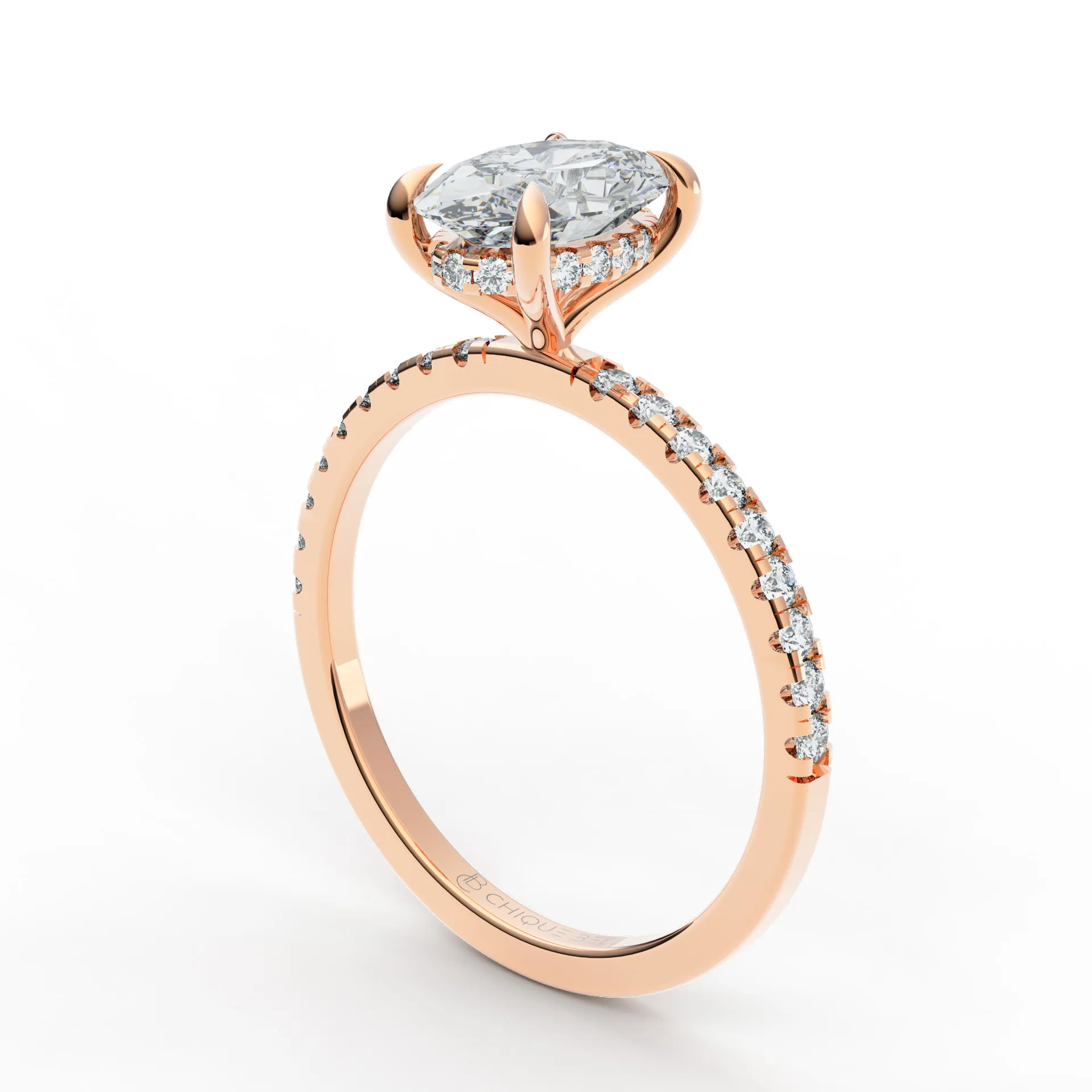 Aster Hidden Halo Diamond Ring