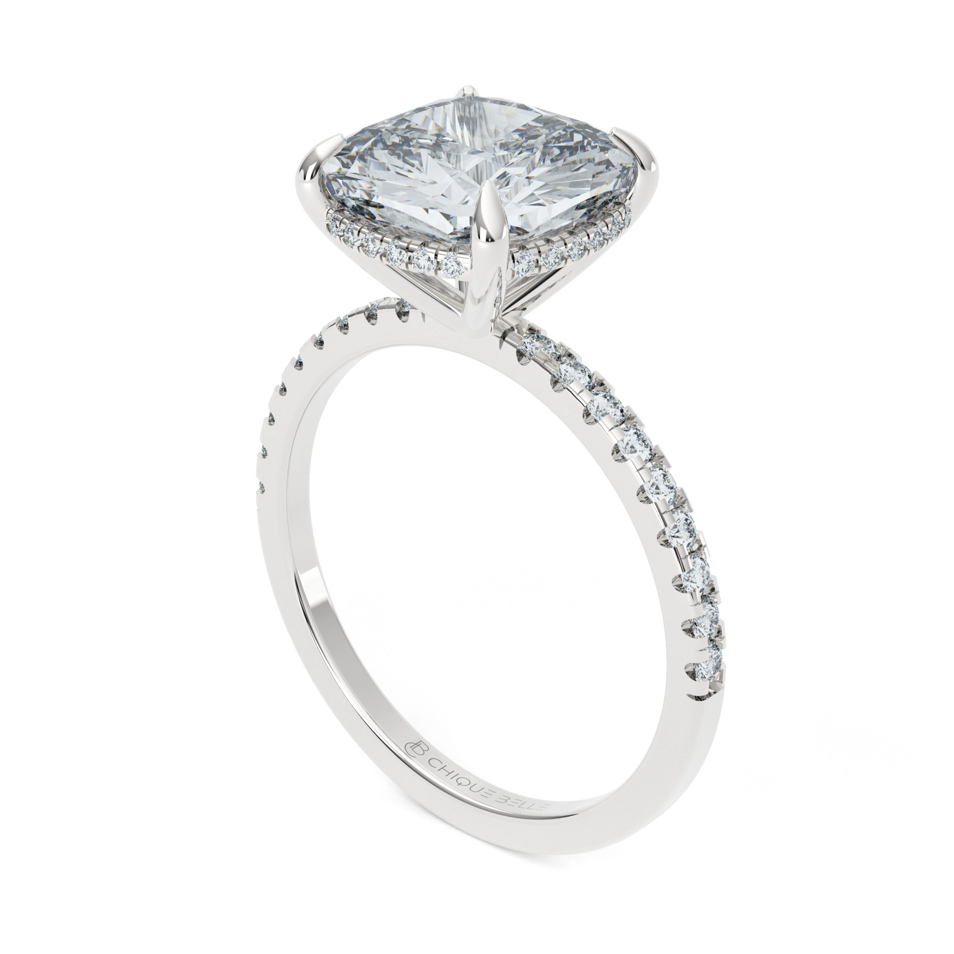 Daisy Hidden Halo Diamond Ring