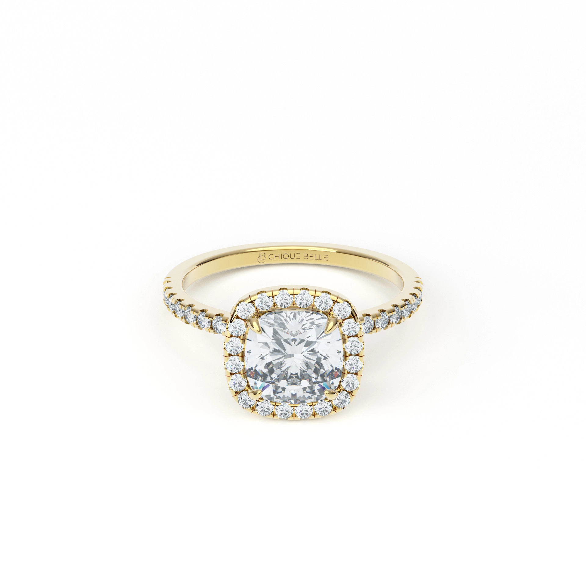 Daisy Halo Half Eternity Diamond Ring