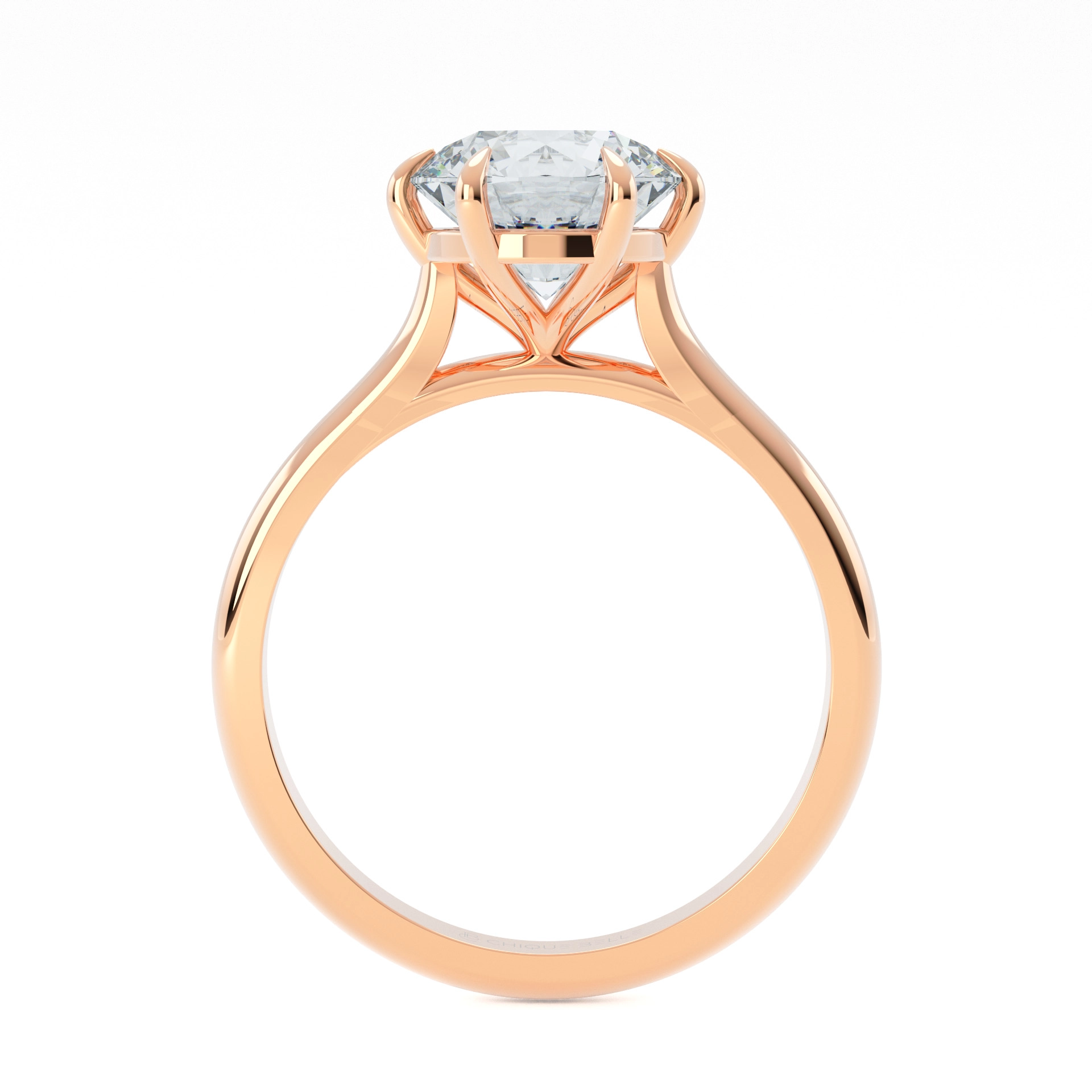 Classic Rose Comfort Fit Diamond Ring