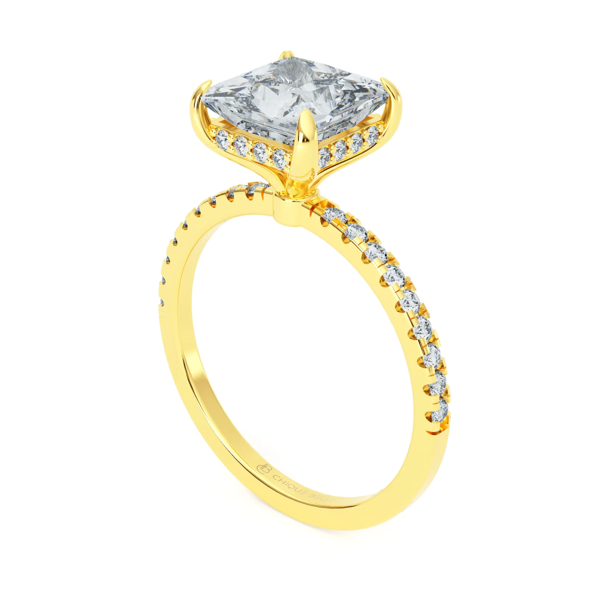 Angrec Hidden Halo 1/2 Coverage Diamond Ring