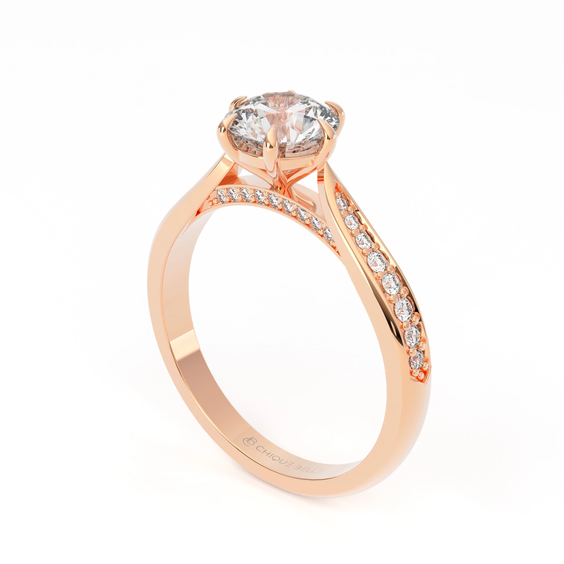 Rose Dawn Half Coverage Diamond Ring