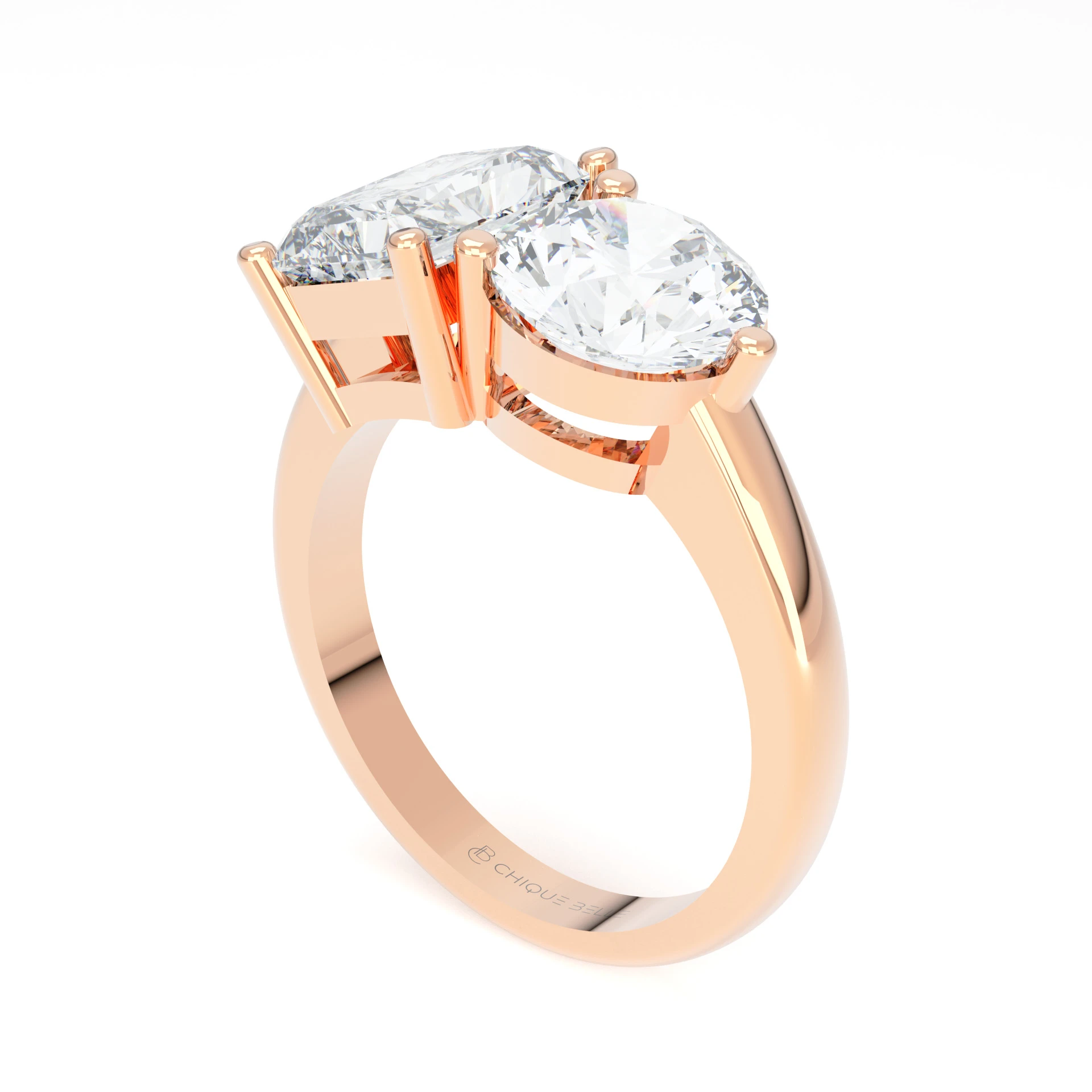 Moi Radiant And Round Diamond Ring