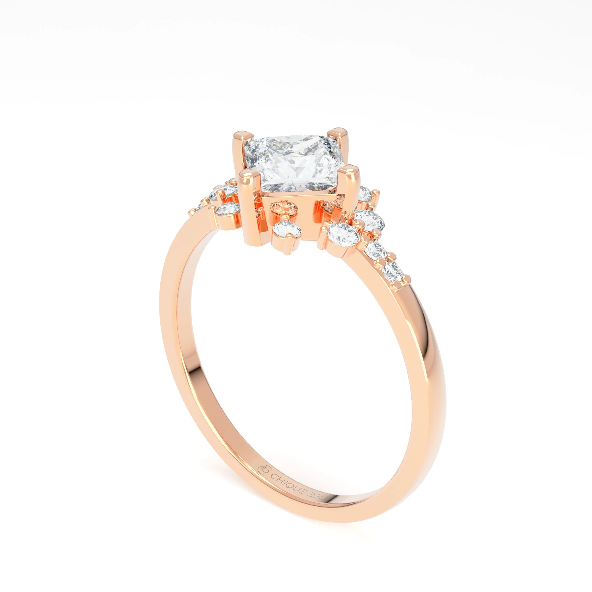 Angrec 4 Pong Diamond Ring