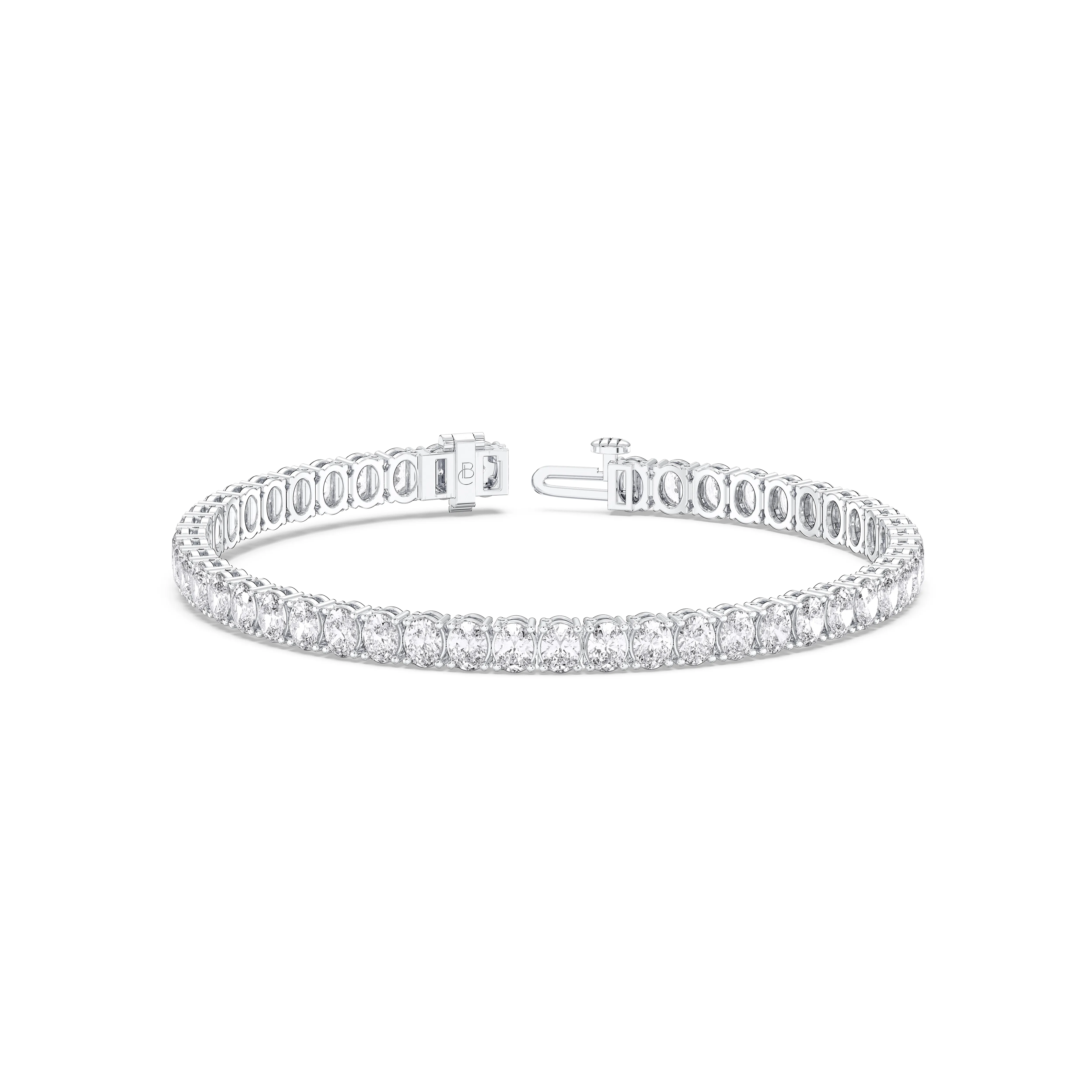 Oval Diamond Tennis Bracelet